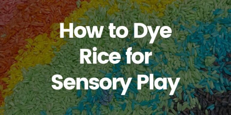 dye rice for sensory play cover