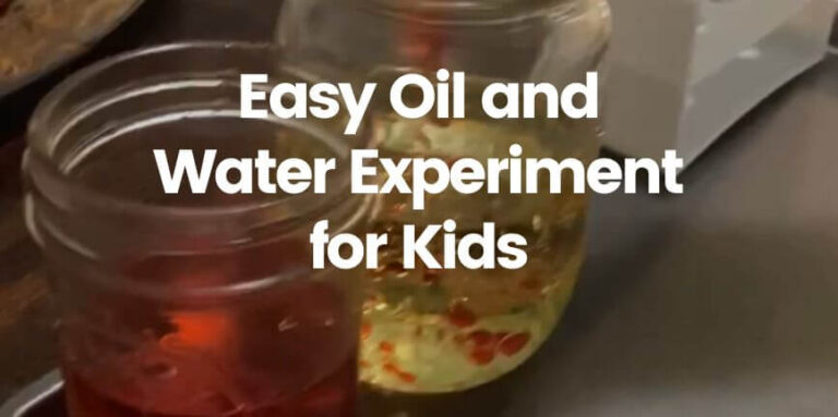 easy oil and water experiment-cover