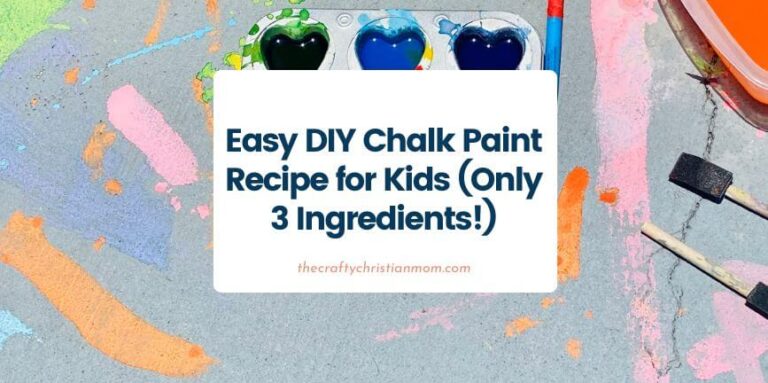 easy diy chalk paint recipe for kids