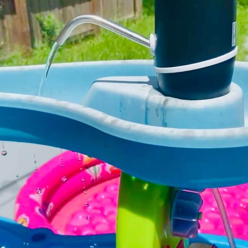 water table with water pump