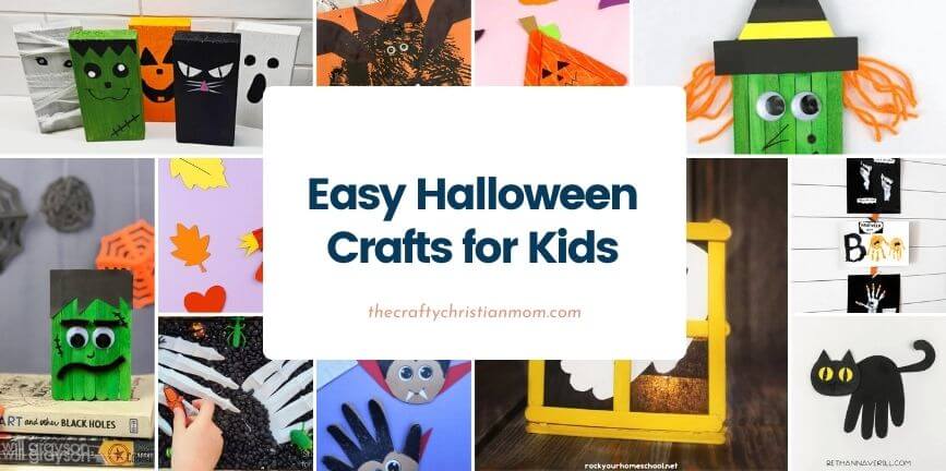 easy halloween crafts for kids cover photo