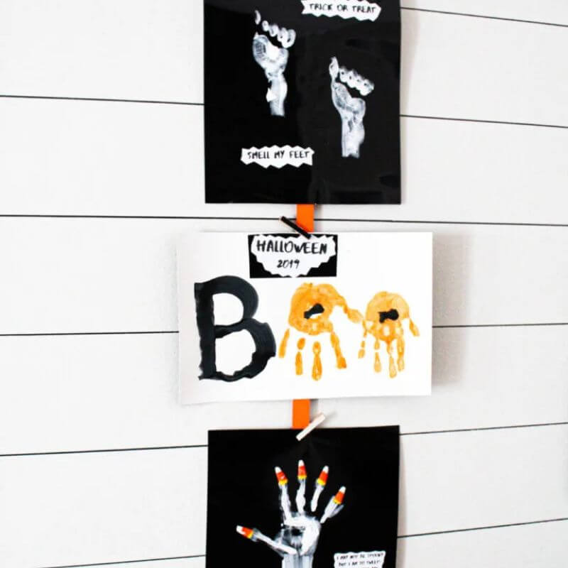 halloween handprint crafts