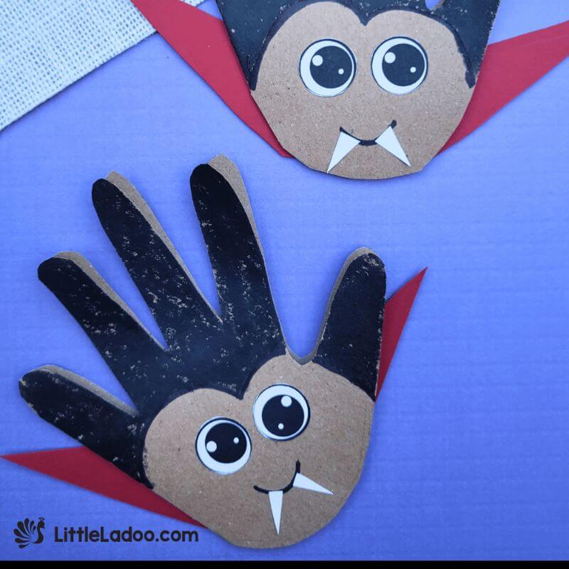 vampire handprint craft