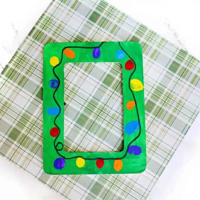 fingerprint christmas light photo frame