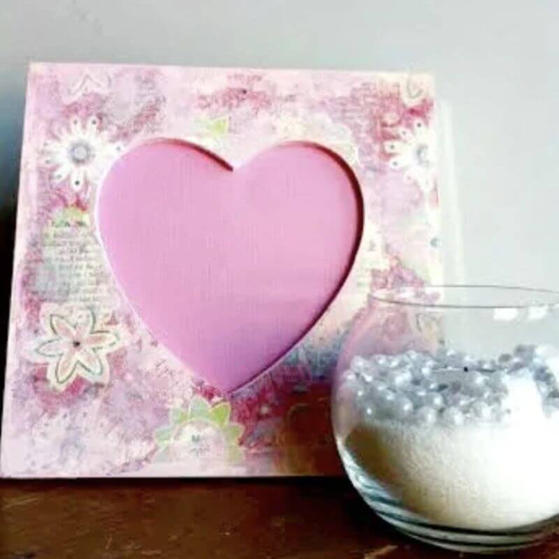 gift wrap image transfer photo frame