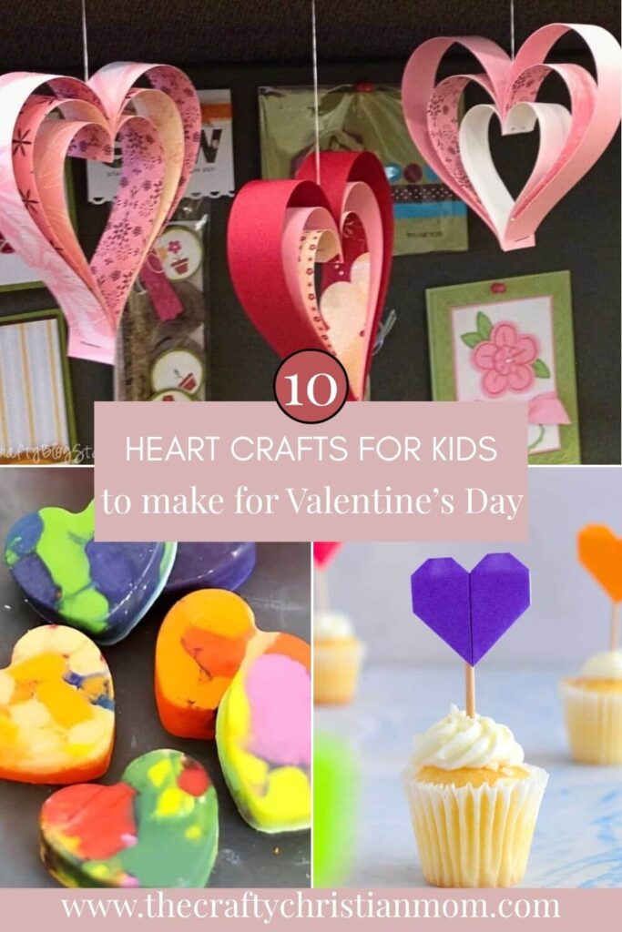 heart rafts for kids to make for valentine's day - pin