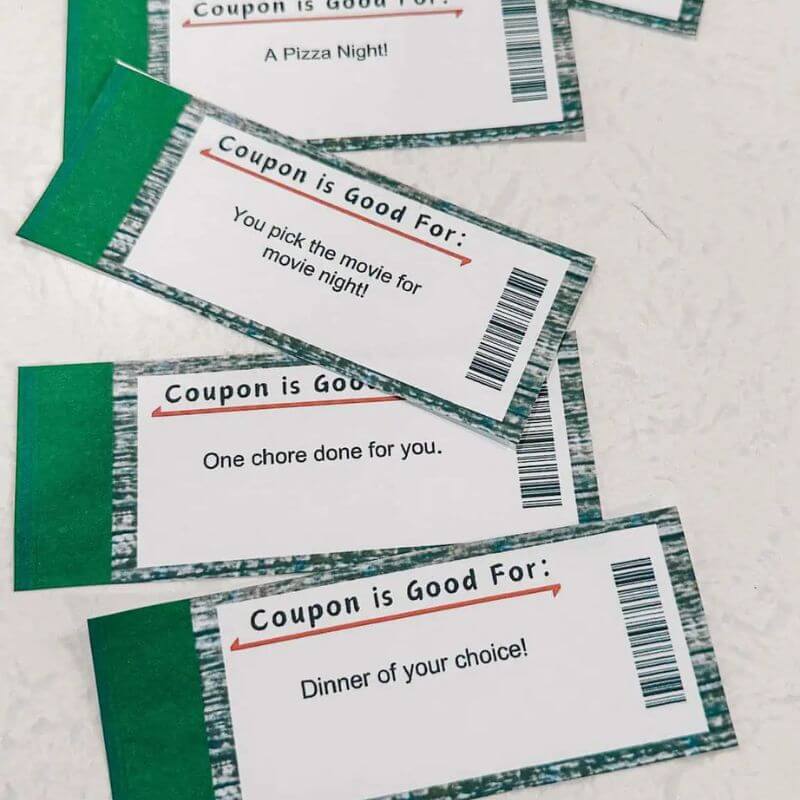 printable christmas coupon book