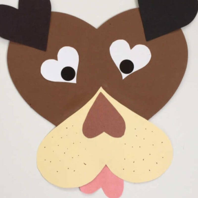 valentines day dog craft