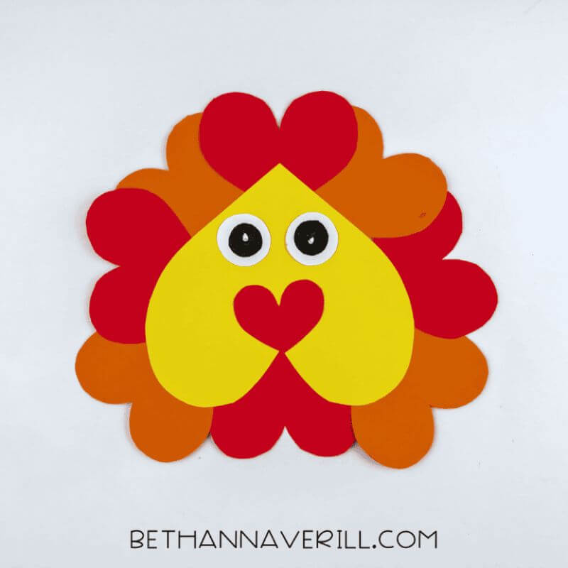 valentines day lion craft