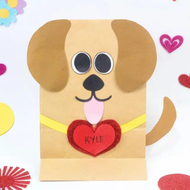 valentines day puppy craft