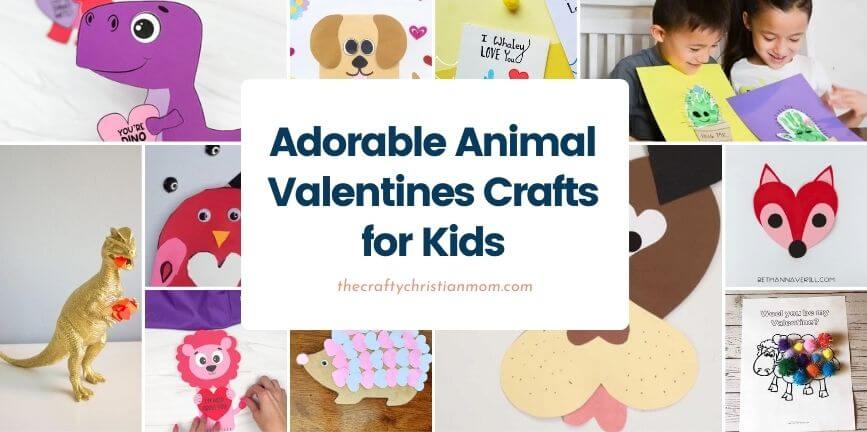 animal valentine crafts cover