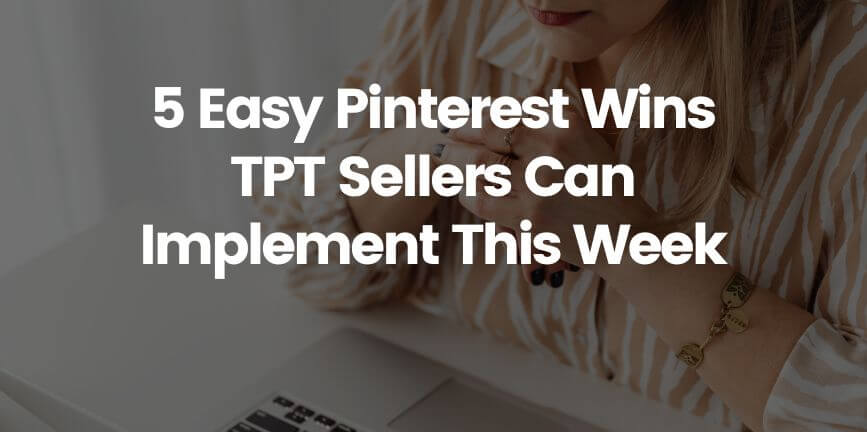 easy pinterest wins blog post cover